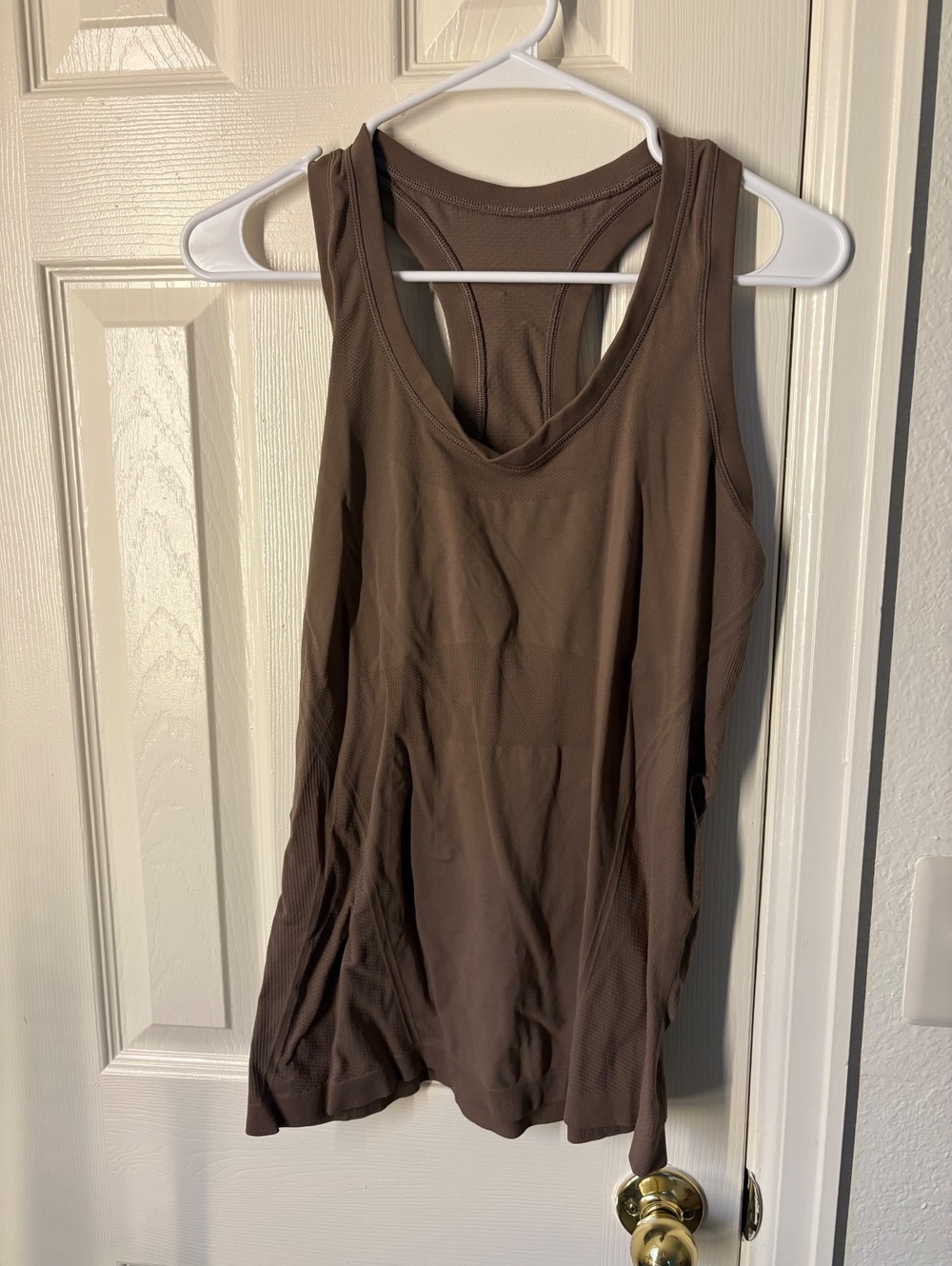 Athleta Women's Brown Racerback Muscle Tank Top Size M